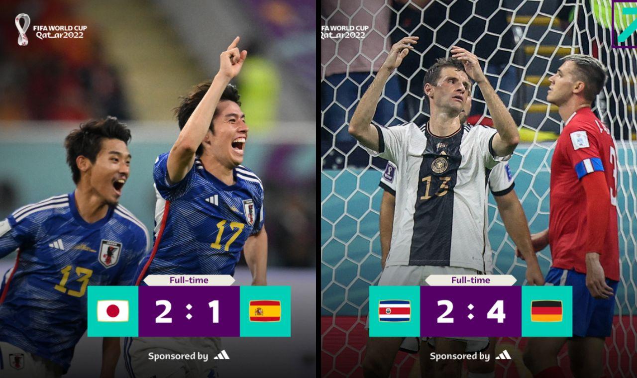 Japão e Espanha se garantem nas oitavas 