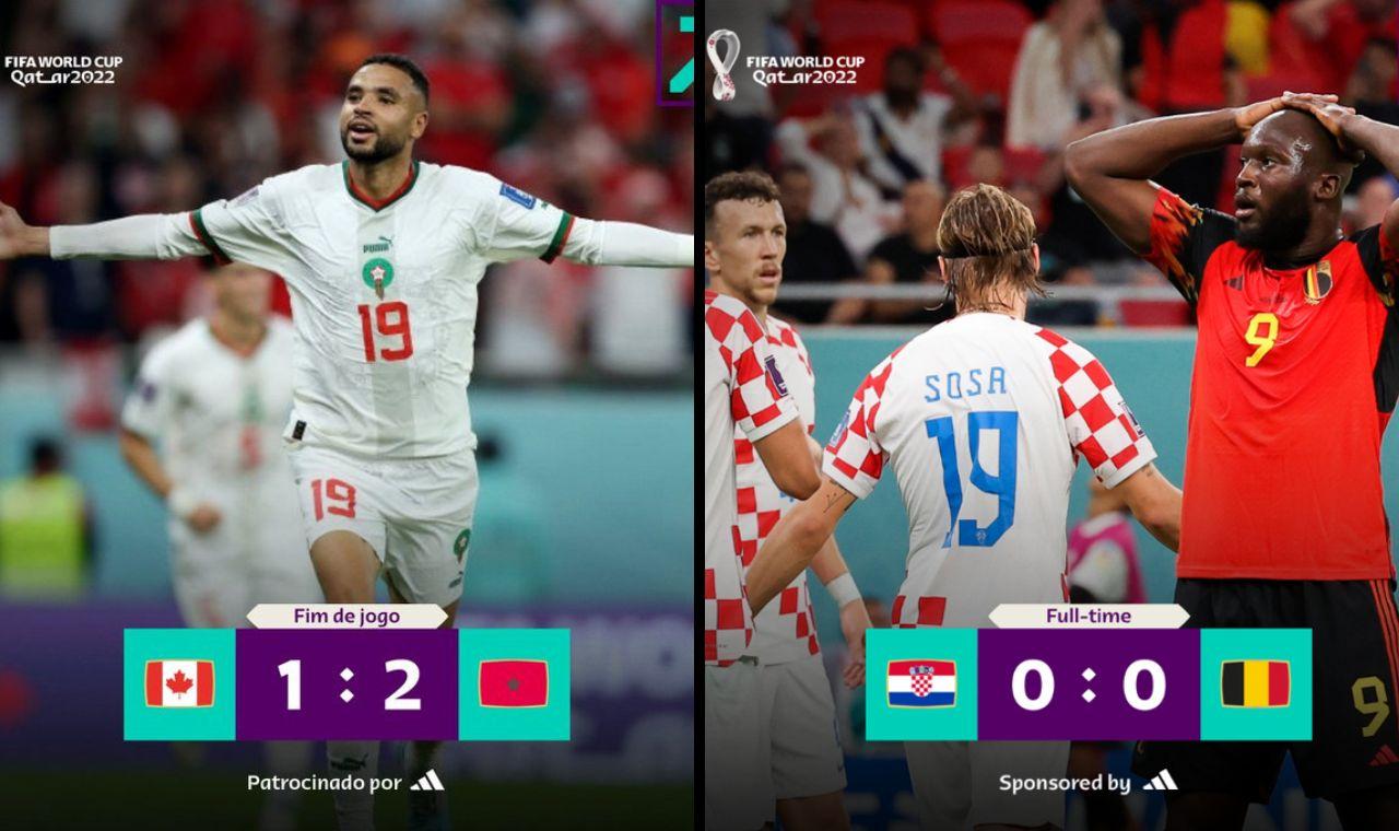 Marrocos e Croácia conquistam vagas para as oitavas de final 