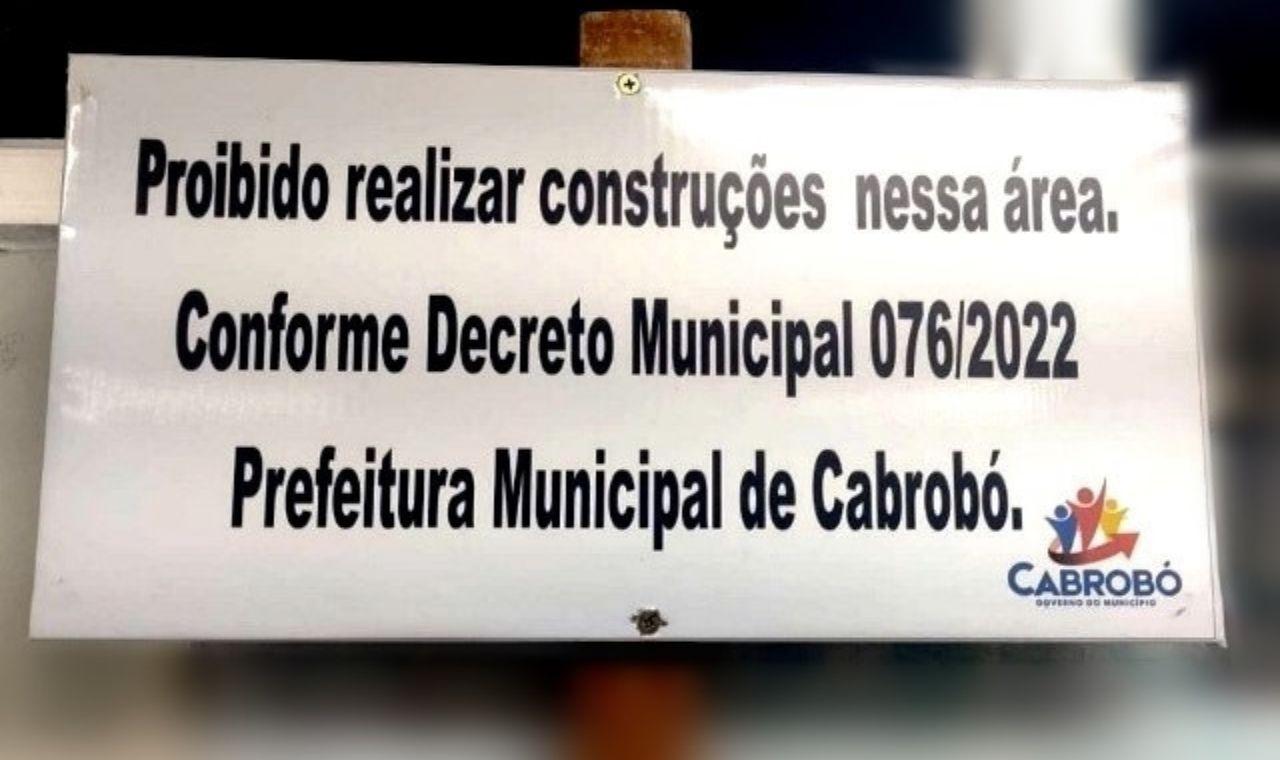 PREFEITURA DE CABROBÓ EMITE DECRETO SOBRE DESAPROPRIAÇÃO DA ÁREA DO MORRO DA CONCEIÇÃO