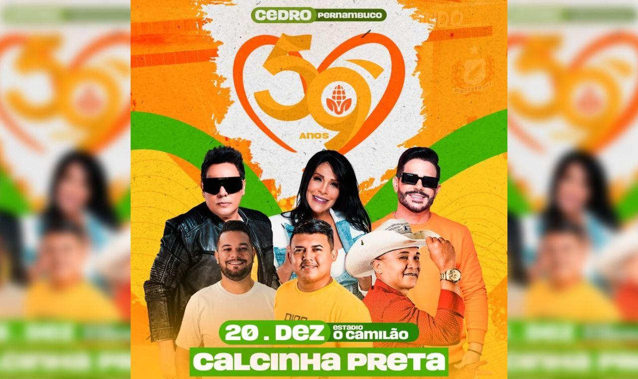 Prefeitura de Cedro divulga atrações da festa de aniversário do município