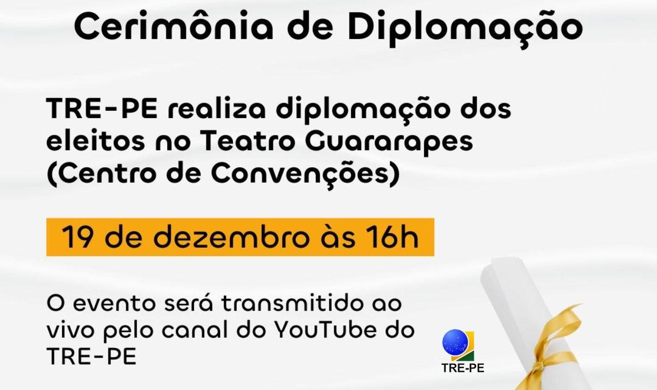 TRE: Candidatos eleitos em PE, serão diplomados no 19 de dezembro