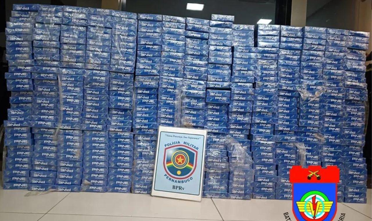 HOMEM É DETIDO COM 90 MIL CIGARROS CONTRABANDEADOS EM TORITAMA, PE