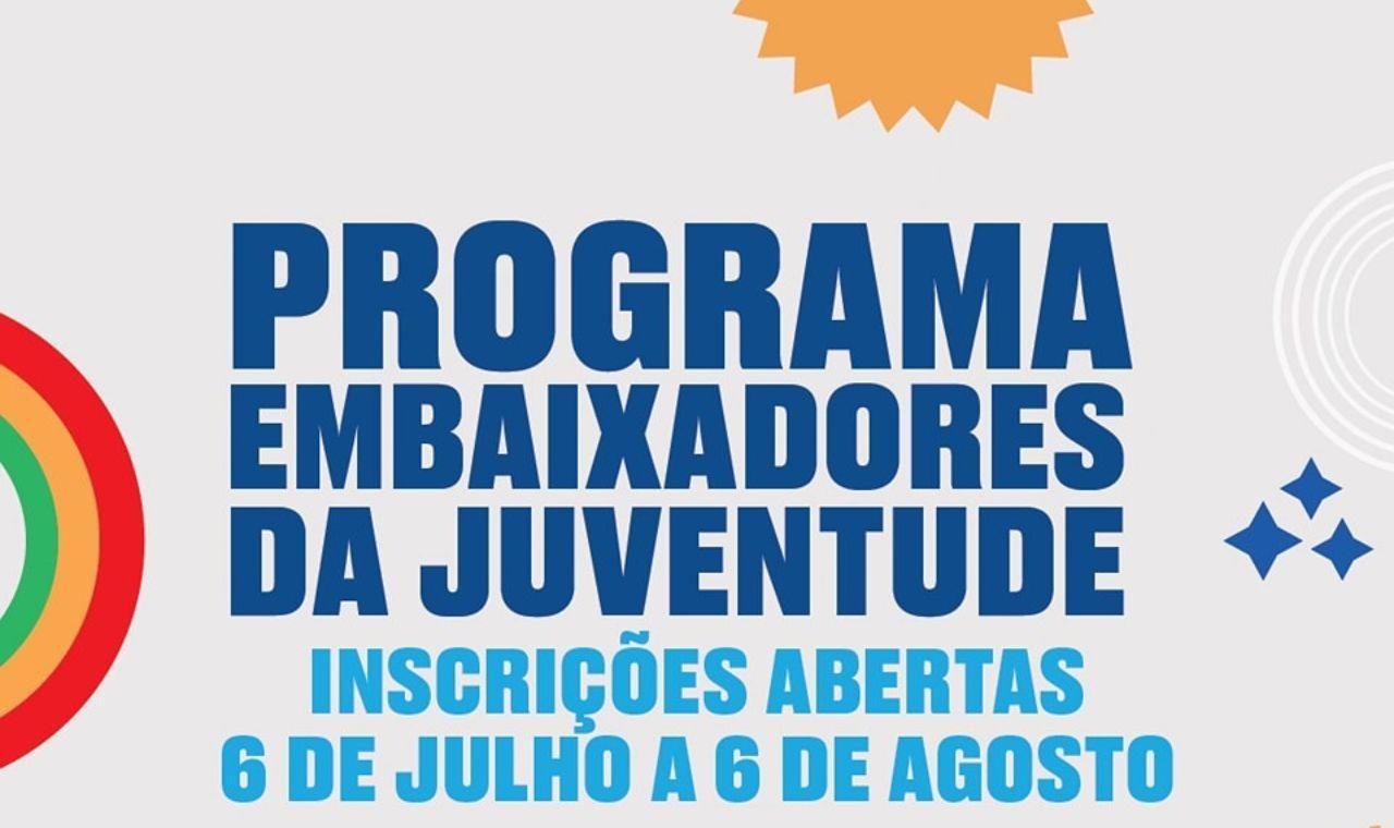 GOVERNO DE PE ABRE INSCRIÇÕES PARA O PROGRAMA EMBAIXADORES DA JUVENTUDE