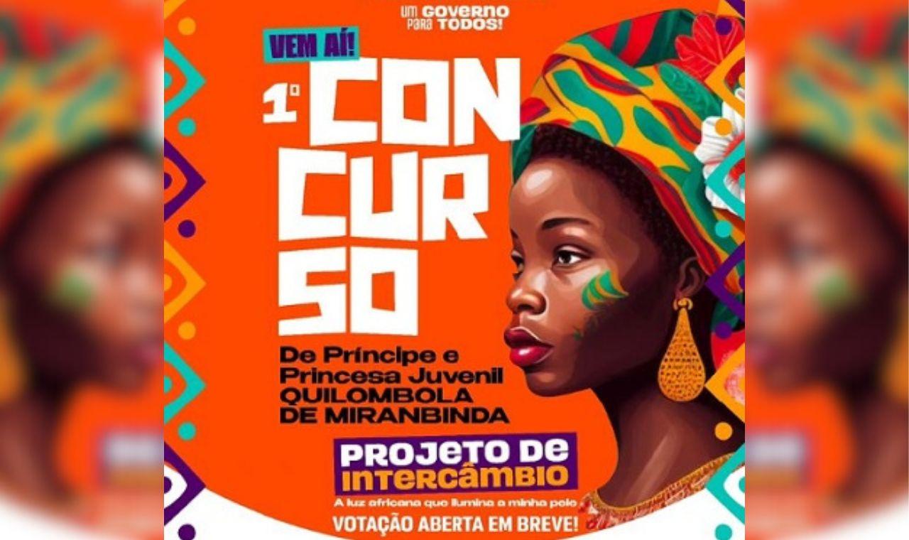 MIRANDIBA VAI REALIZAR O I CONCURSO DE PRÍNCIPE E PRINCESA JUVENIL QUILOMBOLA