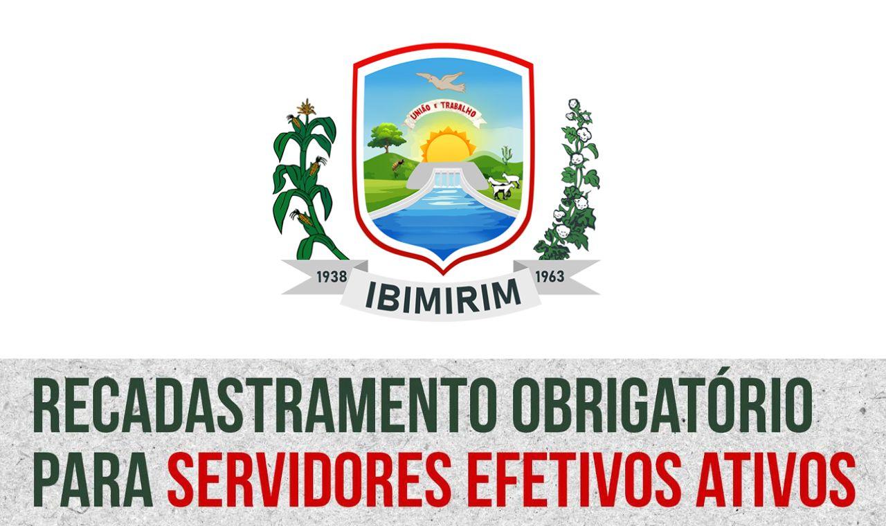 PREFEITURA DE IBIMIRIM PRORROGA PRAZO PARA O RECADASTRAMENTO DE SERVIDORES