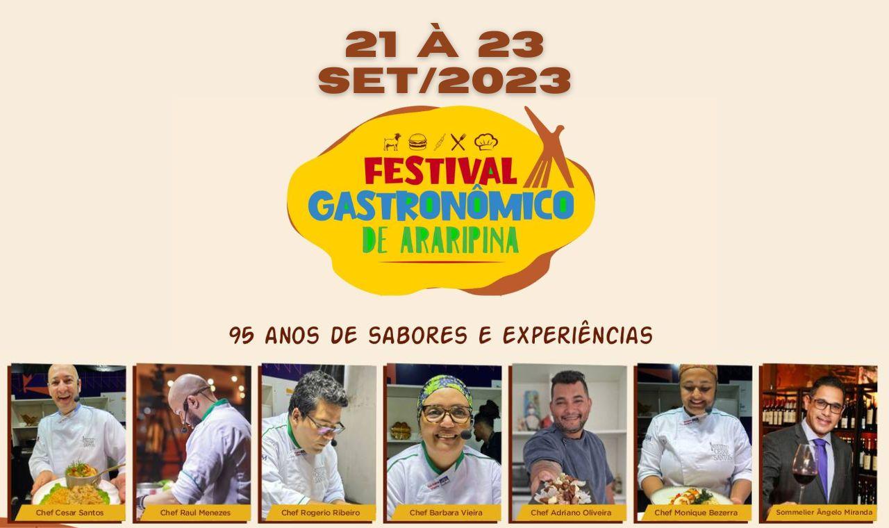 ARARIPINA VAI REALIZAR A SEGUNDA EDIÇÃO DO FESTIVAL GASTRONÔMICO