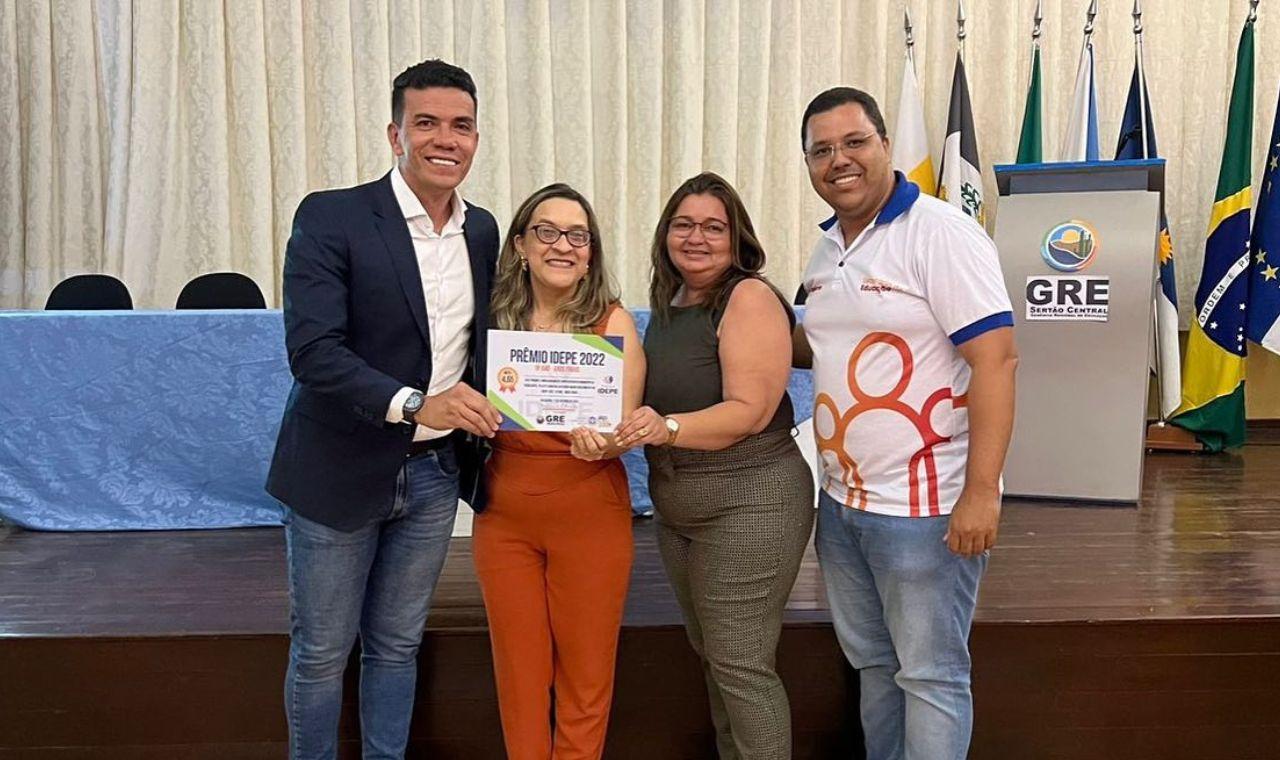 EDUCAÇÃO DE VERDEJANTE RECEBE O PRÊMIO IDEPE 2022