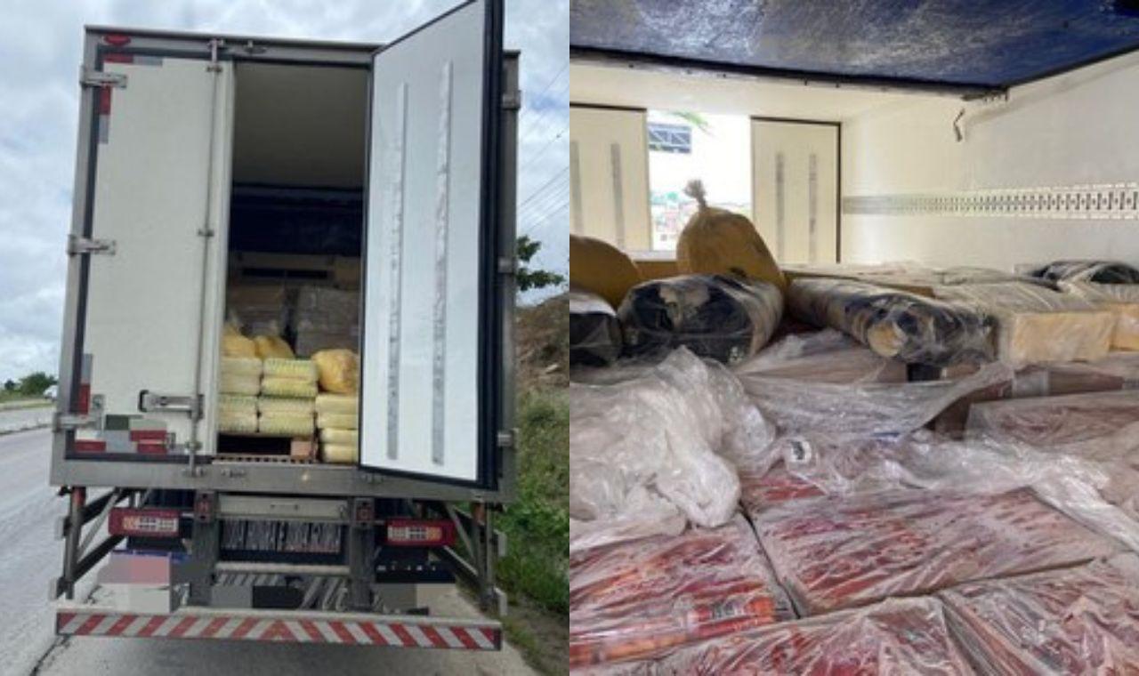 MAIS DE 6 TONELADAS DE LATICÍNIOS E EMBUTIDOS SEM NOTA FISCAL SÃO RETIDAS PELA PRF EM CARUARU, PE