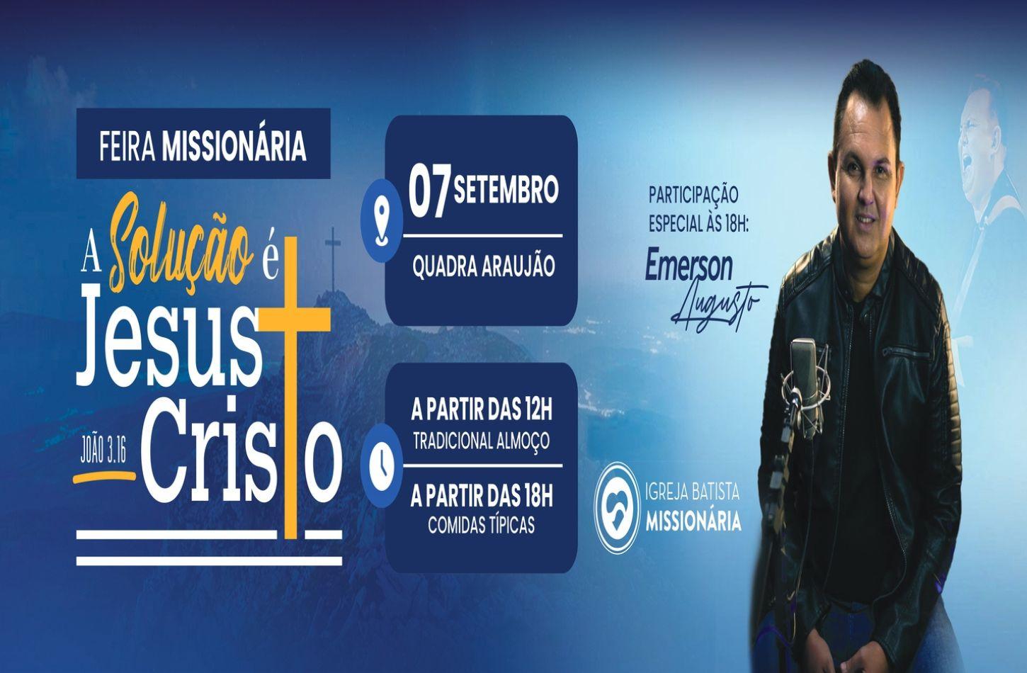 FEIRA MISSIONÁRIA ACONTECE NESTE SÁBADO DIA 7 EM CABROBÓ, PE