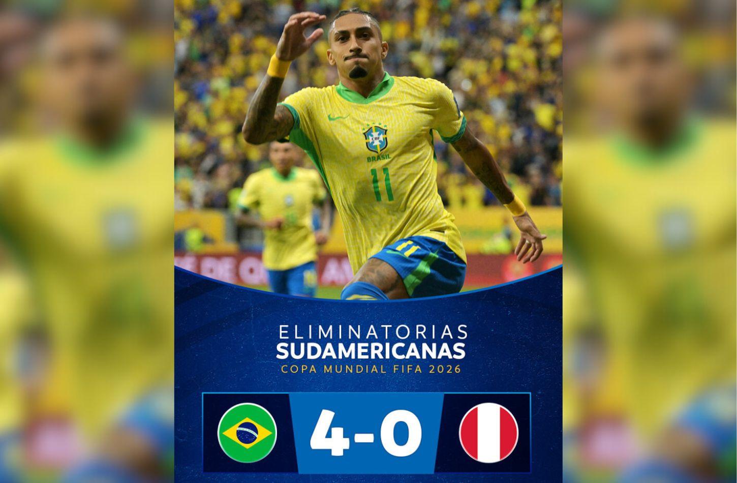 ELIMINATÓRIAS: BRASIL DERROTA SELEÇÃO PERUANA 