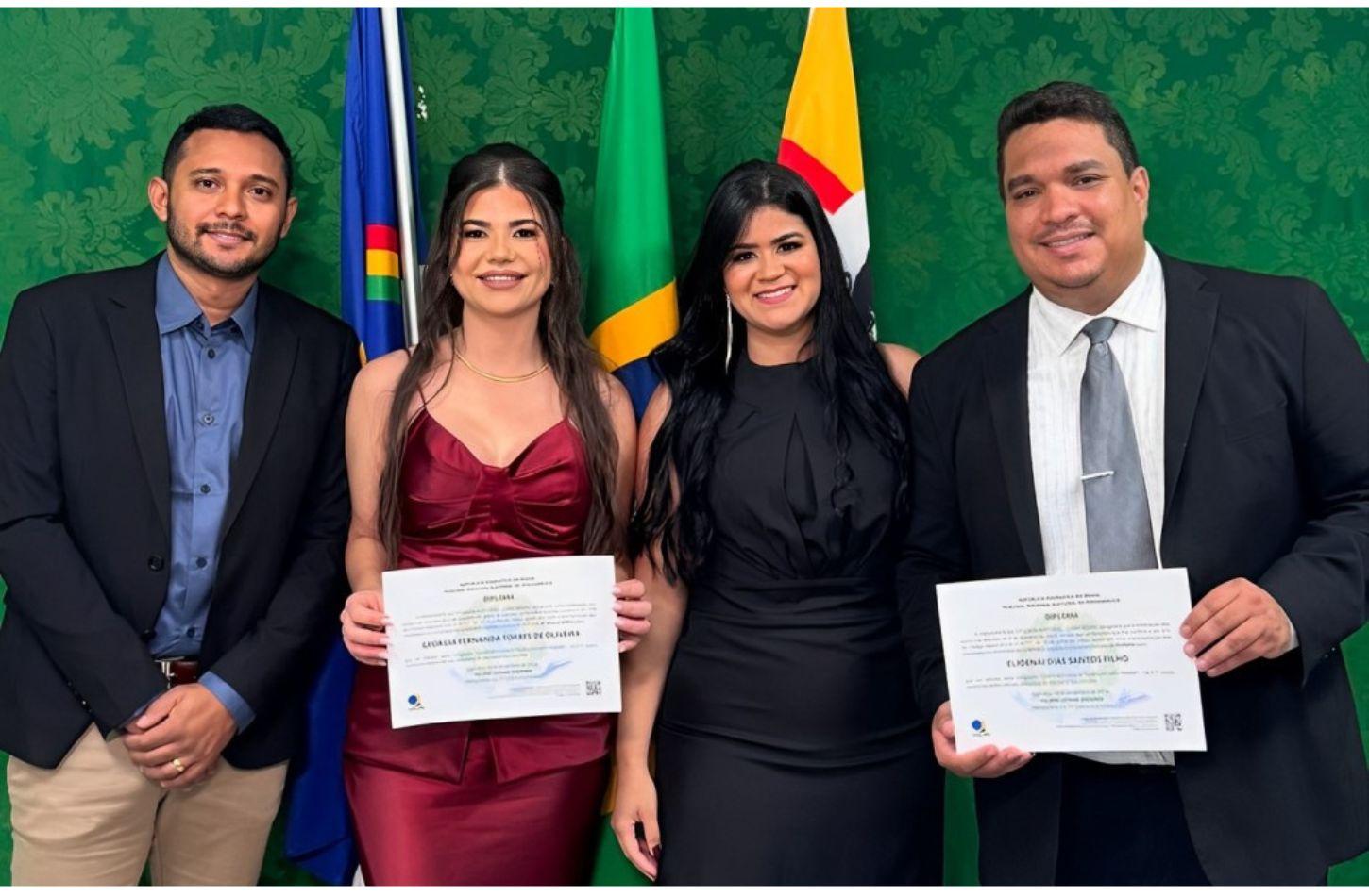 GALEGO DE NANAI E FERNANDA TORRES SÃO DIPLOMADOS PELA JUSTIÇA ELEITORAL