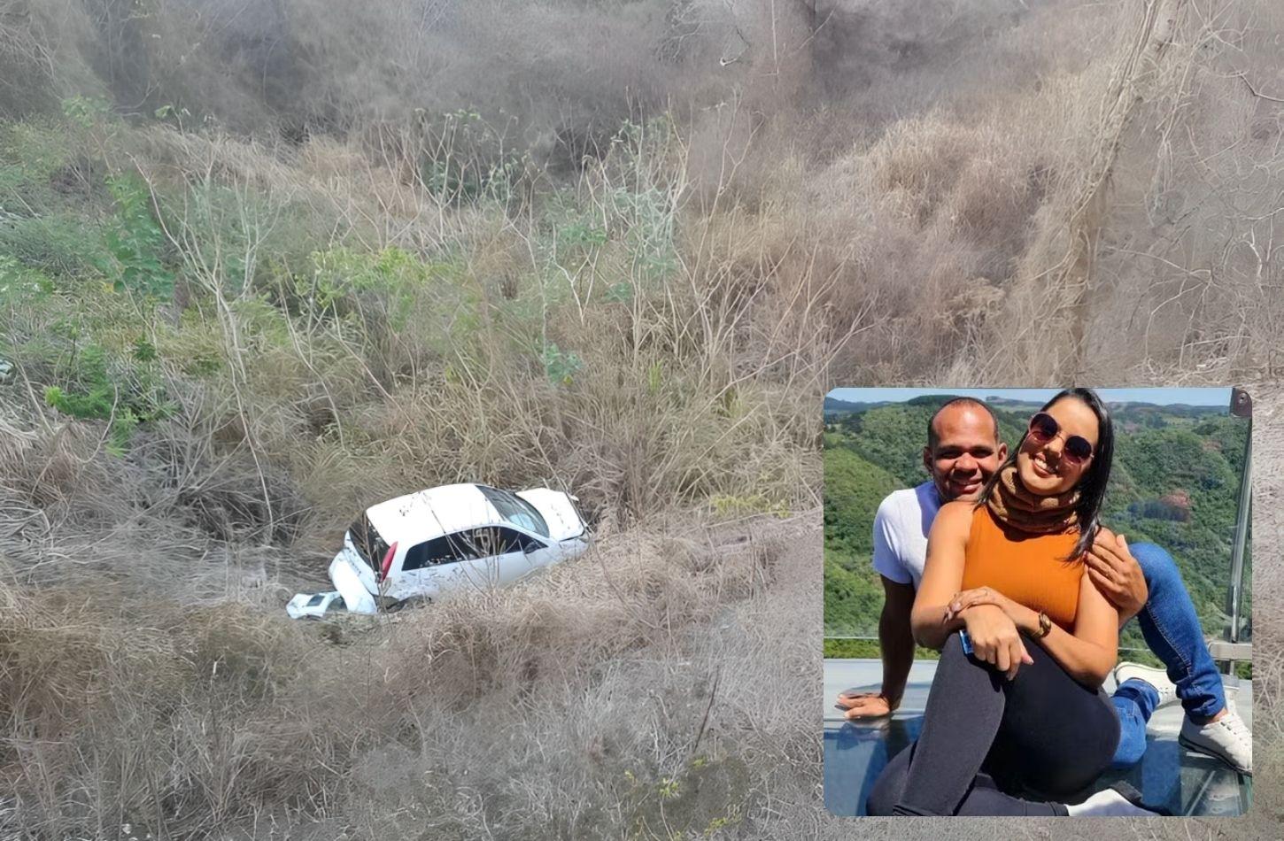 CASAL MORRE APÓS CARRO CAIR DE RIBANCEIRA NA SERRA DAS RUSSAS, NO AGRESTE DE PE