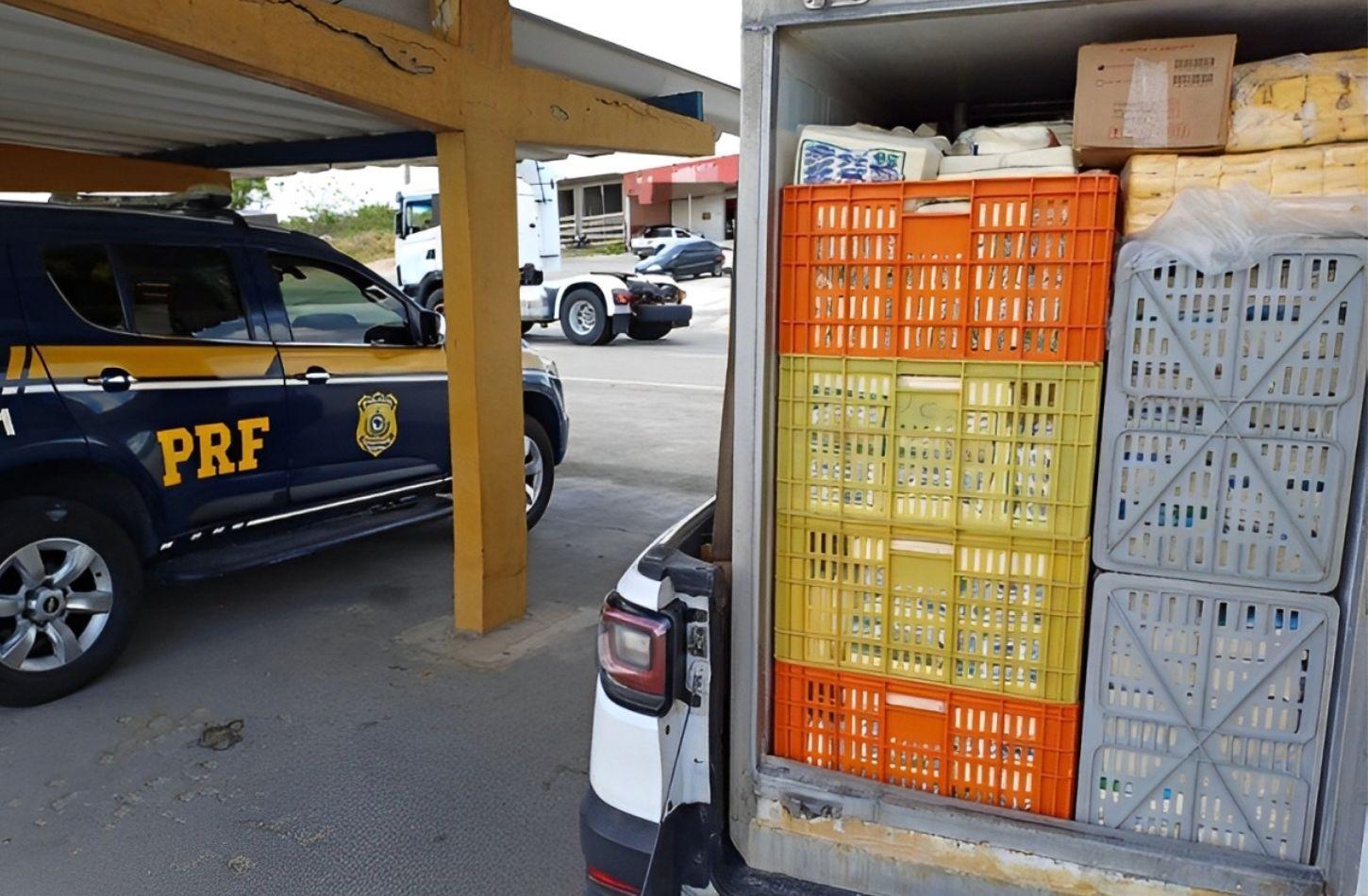 CARGA IRREGULAR COM MAIS DE UMA TONELADA DE QUEIJO É APREENDIDA EM SÃO CAETANO, PE