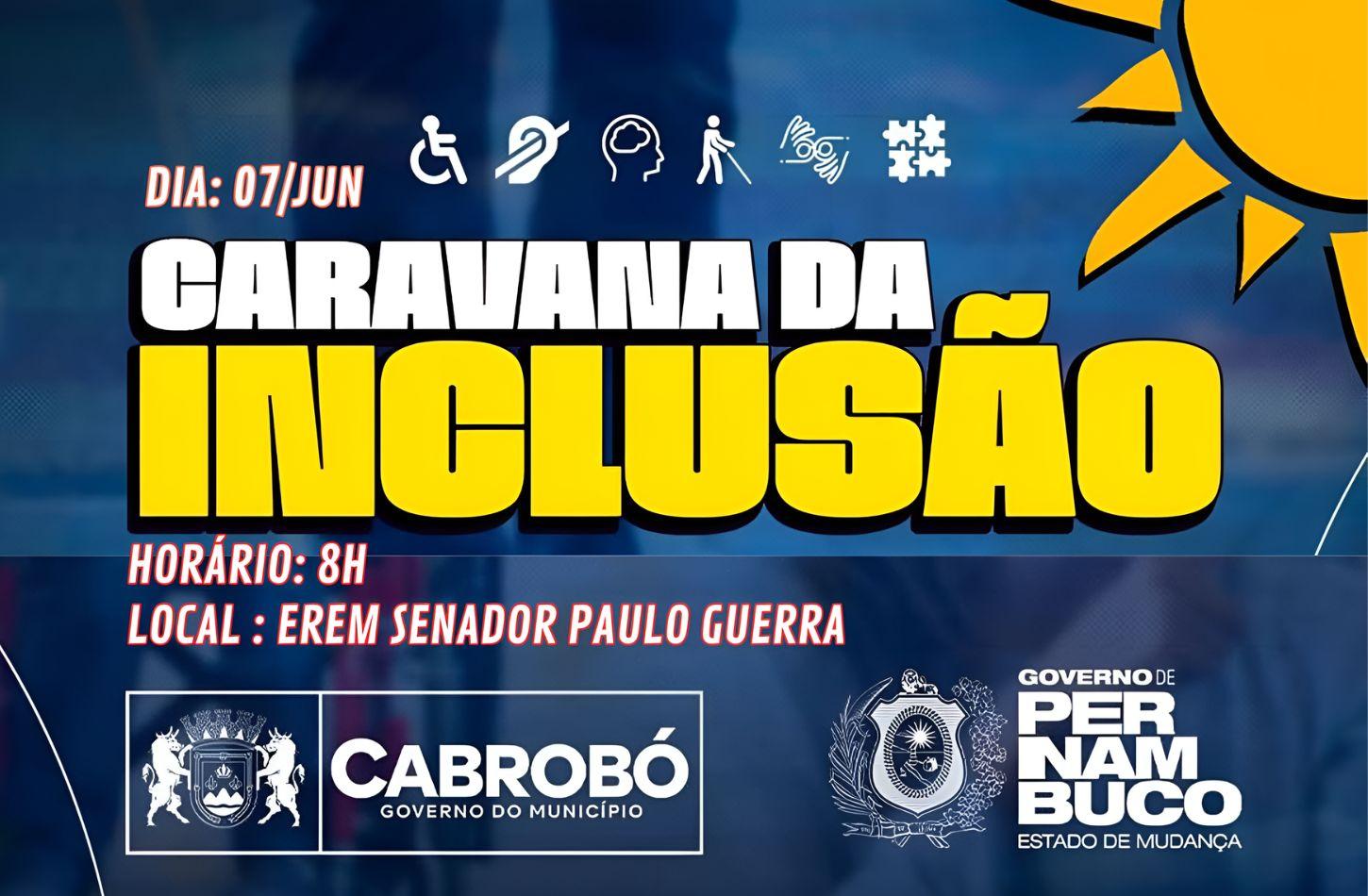 CARAVANA DA INCLUSÃO OFERECE SERVIÇOS GRATUITOS EM CABROBÓ, PE
