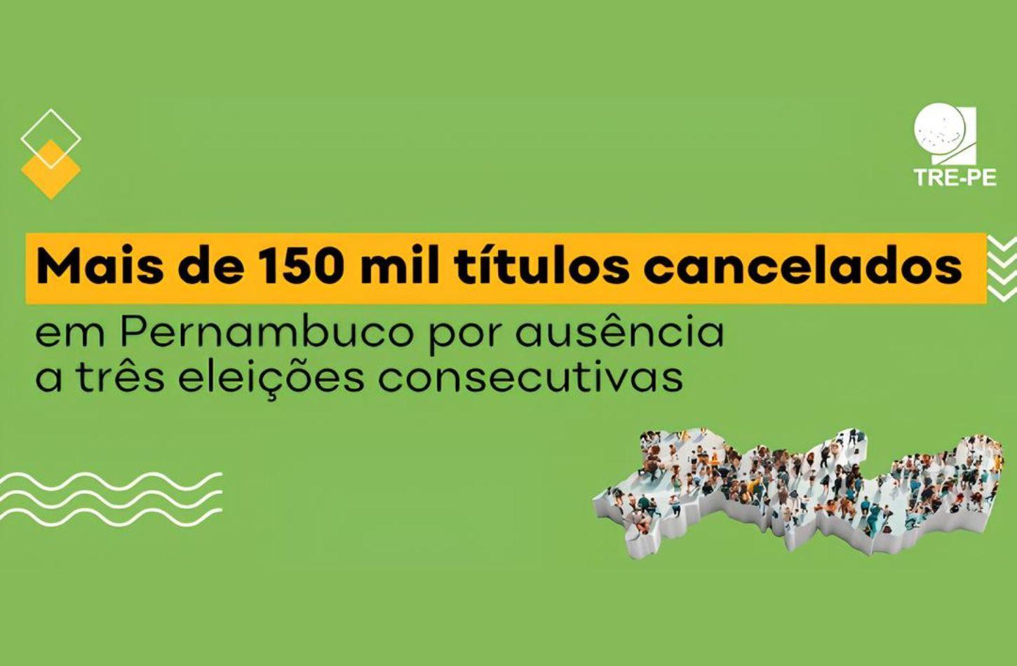 MAIS DE 151 MIL TÍTULOS EM PERNAMBUCO FORAM CANCELADOS