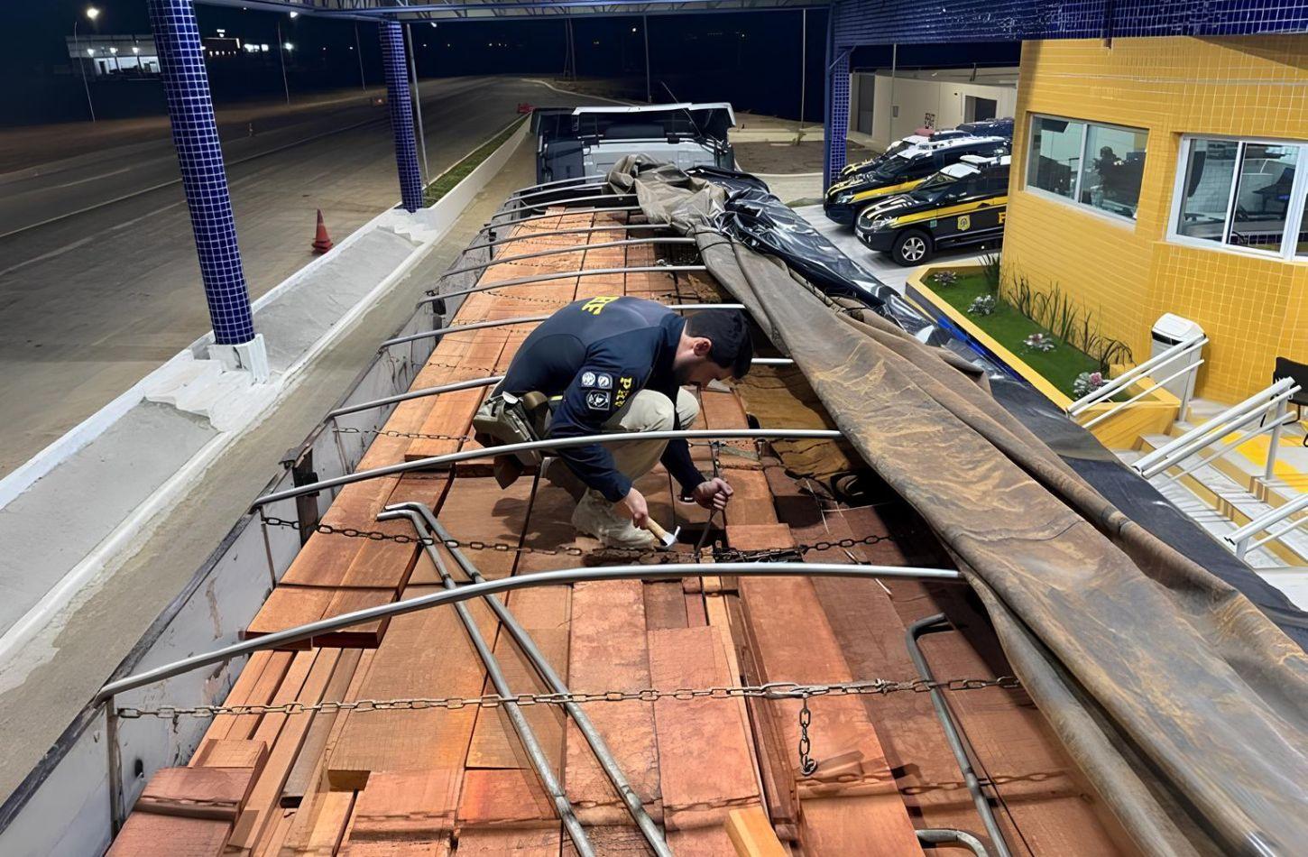 EM PERNAMBUCO, PRF REGISTRA MAIOR APREENSÃO DE MADEIRA ILEGAL EM RODOVIAS DO PAÍS