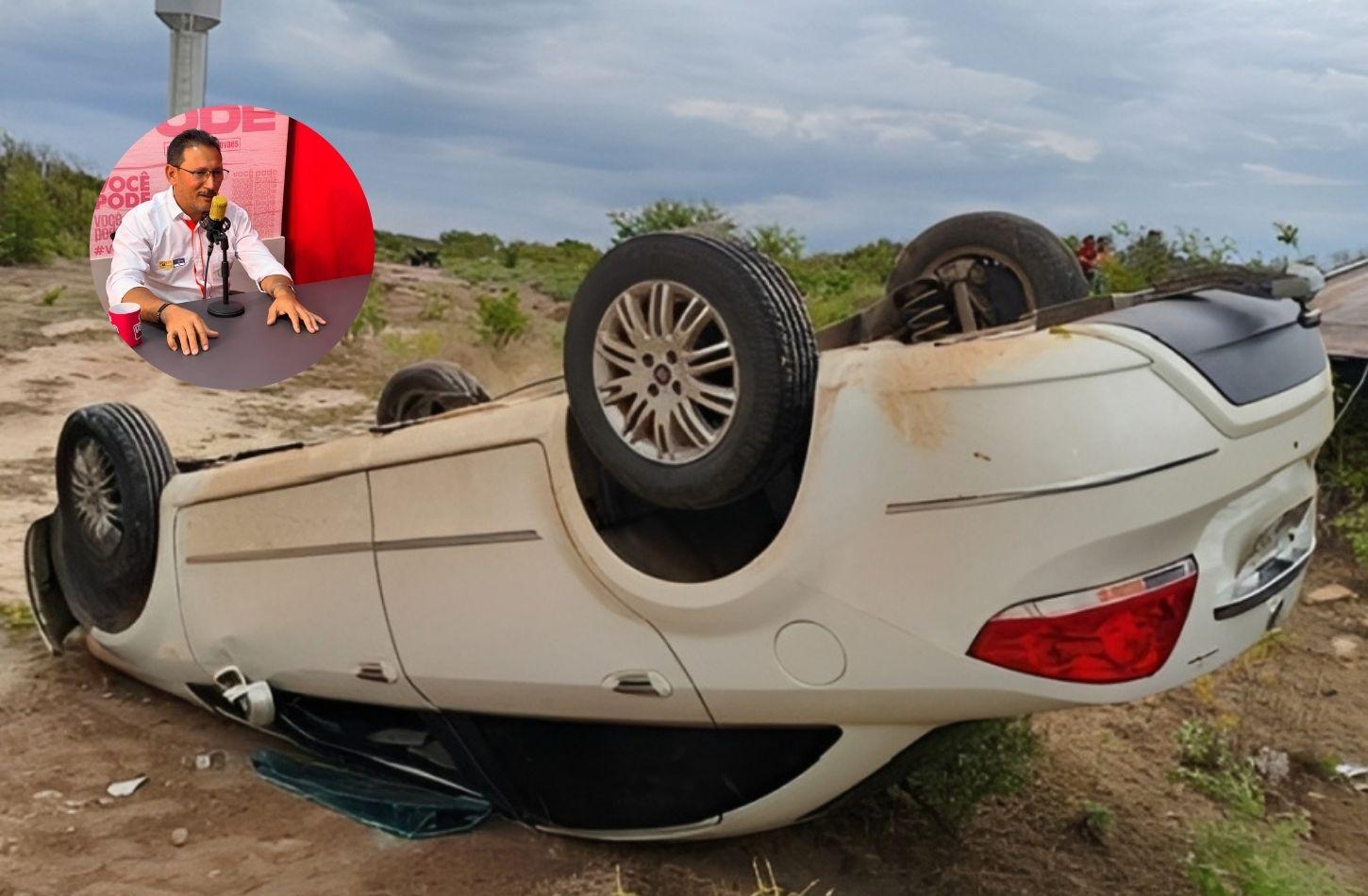 EMPRESÁRIO CABROBOENSE SOFRE ACIDENTE NA PE 499 EM CABROBÓ, PE