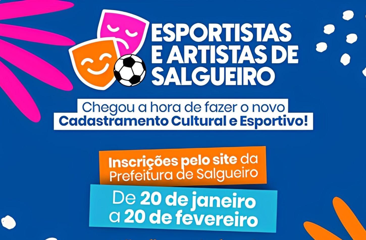 PREFEITURA DE SALGUEIRO REALIZA CADASTRAMENTO CULTURAL E ESPORTIVO