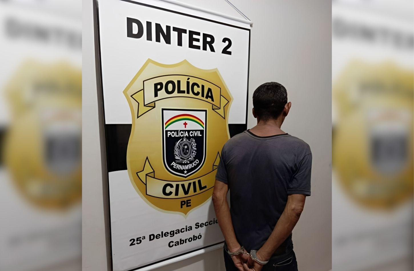 POLÍCIA CIVIL CUMPRE MANDADO DE PRISÃO POR TRÁFICO DE DROGAS EM CABROBÓ, PE