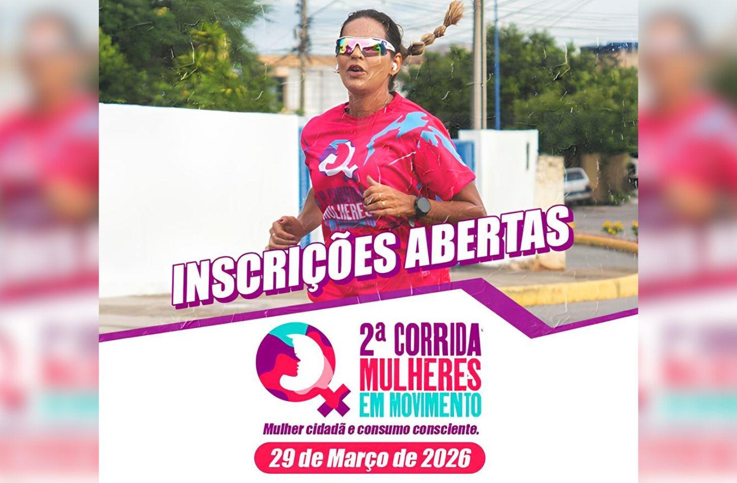 SALGUEIRO ABRE INSCRIÇÕES PARA A 2ª CORRIDA MULHERES EM MOVIMENTO