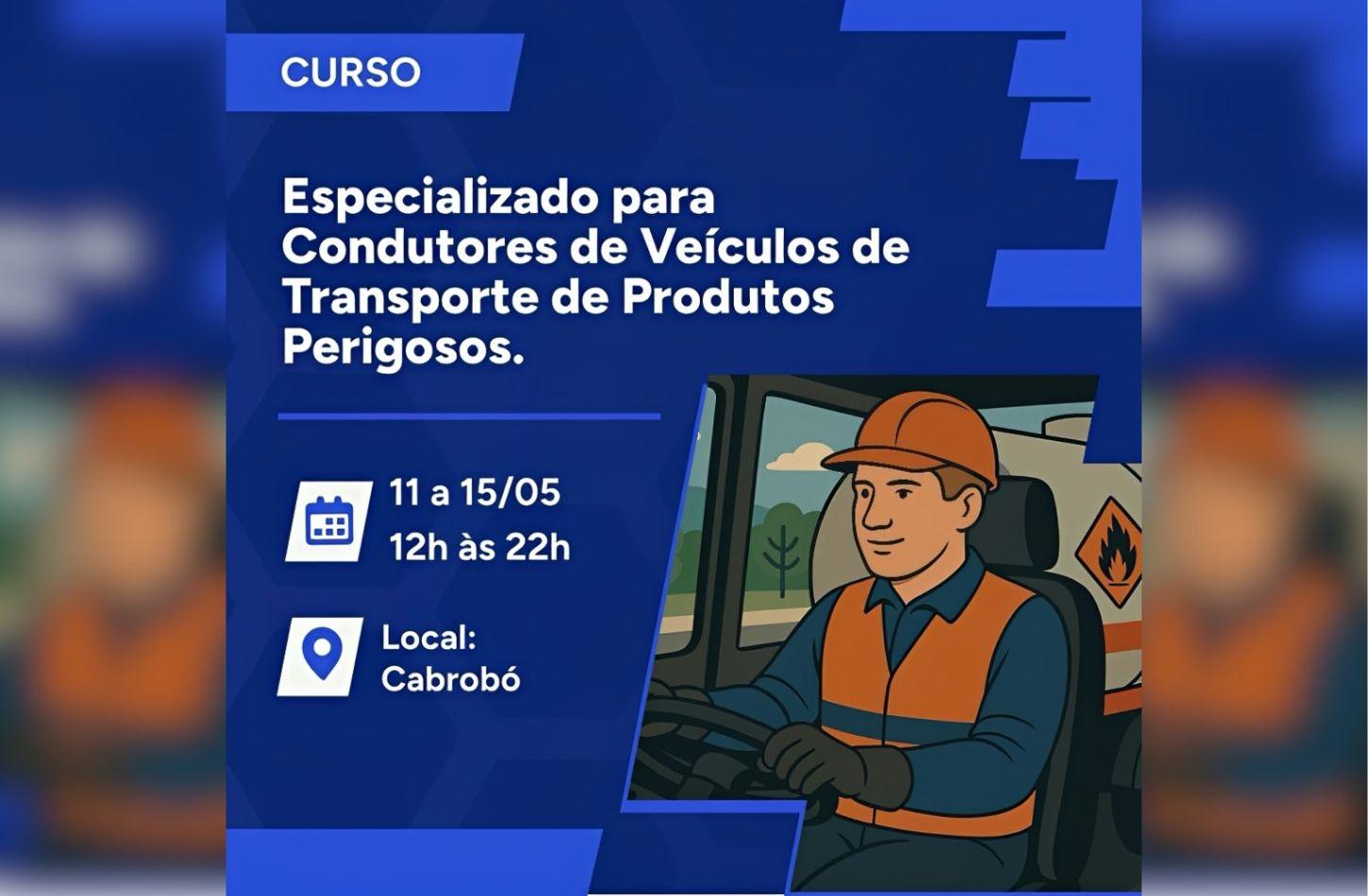 CABROBÓ OFERECE CURSO PARA TRANSPORTES DE CARGAS PESADAS