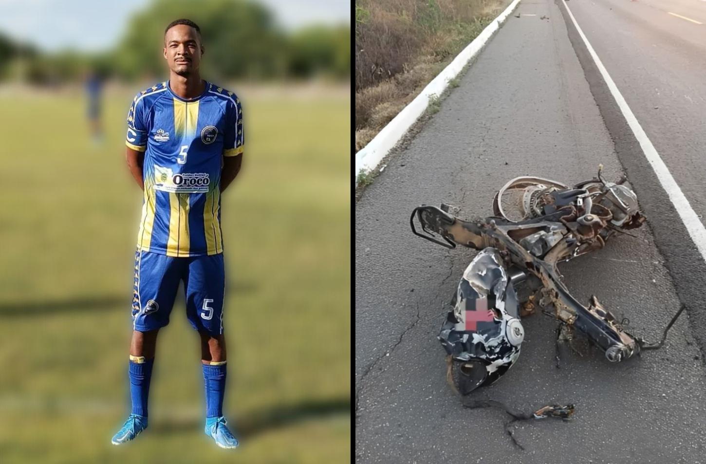 MOTOCICLISTA  MORRE EM COLISÃO FRONTAL COM CAMINHÃO NA BR-428, EM SANTA MARIA DA BOA VISTA, PE